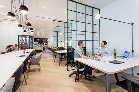 A shot showing various workspace options at Rise London, 41 Luke Street, Shoreditch, Hackney, London EC2A 4DP