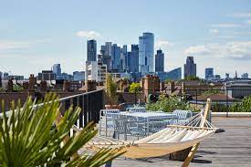 The roof terrace at Storey - 6 Orsman Road, Haggerston, London N1 5QJ