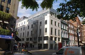 External shot of the managed offices at The BA Partnership, 12 Soho Square, West End of London, W1D 3QF