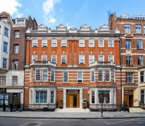 The front elevation of The Langham Estate, 17-18 Margaret St, Fitzrovia, London W1W 8RP, UK office property