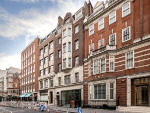 An external shot of The Langham Estate, 19 Margaret Street, Fitzrovia, London, W1W 8RR