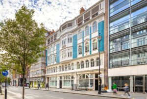 An external shot of The Langham Estate, Radiant House, 36-38 Mortimer Street, London, Greater London W1W 7RG office space building