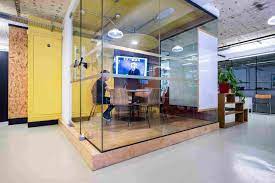 A meeting room for hire at The Workers League, 6-8 Bonhill Street, Shoreditch, London EC2A 4BX