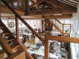 Internal shot of Via Offices - Conavon Court, Blackfriars Street, Salford, Greater Manchester M3 showing a range coworking desks and serviced office spaces