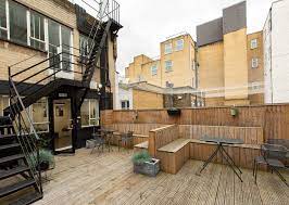 The roof terrace at WorkPad - 116 Baker Street, London W1U 6TS