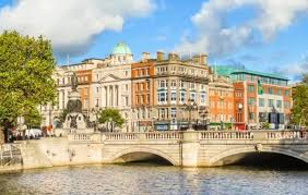 tCube Coworking Space at Number 1 O'Connell Street in Dublin D1 with River Liffey in the foreground