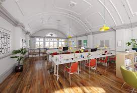 Co-working desks at Assembly Bradford Workspace