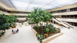 The atrium complete with greenery at the BE Offices 500 Avebury Boulevard, Milton Keynes MK9 2BE serviced office space property