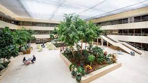 The atrium complete with greenery at the BE Offices 500 Avebury Boulevard, Milton Keynes MK9 2BE serviced office space property
