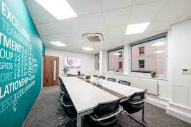 A meeting room that can be hired by the hour at Chadwick Business Centres, Newminster House, 29 Baldwin Street, Bristol, BS1 1LT