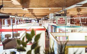 A selections of co-working desk spaces and workspaces at Duke Studios in Leeds