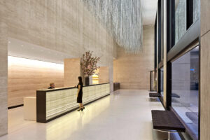 The reception area at Durst Ready - 1133 Avenue of the Americas, New York, NY 10036, USA