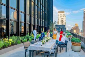 The roof terrace at Durst Ready - 825 Third Avenue, New York, NY 10022