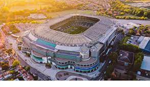 An aerial view of HUBXV Coworking at Twickenham Stadium