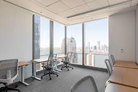 The view from a coworking office suite at Industrious at 3 World Trade Center, 175 Greenwich Street 38th floor, New York, NY 10007
