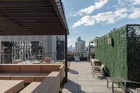 The roof terrace at Industrious at Bryant Park off Fifth, 25 W 39th St Suite 700, New York, NY 10018