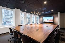 A boardroom for hire at Industrious at Bryant Park on Broadway, 1411 Broadway 16th Floor, New York, NY 10018