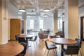 A relaxed coworking space at Industrious at SoHo West, 325 Hudson Street 4th Floor, New York, NY 10013