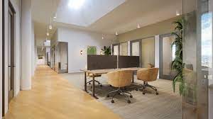 Coworking desks with partitions at Industrious at Union Square on Broadway, 860 Broadway 6th Floor, New York, NY 10003