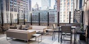 The roof terrace at Jay Suites - 31 West 34th Street, New York, NY 10001
