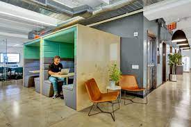 Coworking booths at Knotel - 655 Madison Avenue, New York, NY 10065, United States