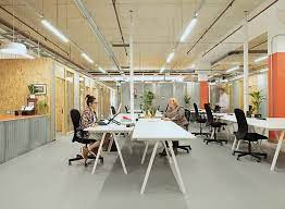 Co-working desk spaces at Meanwhile Space Old Street – Dingley Space, 27 Dingley Place, London EC1V 8BR