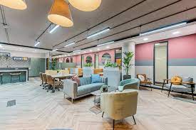 Co-working desk spaces at Wizu Workspace, 2 West Regent Street, Glasgow G2 1RW