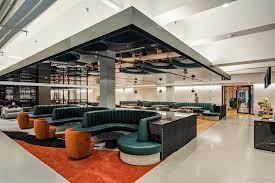 Coworking booths at WorkLife Office Suites by Industrious at 250 West 34th Street 3rd Floor, New York, NY 10119