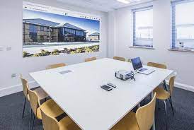 A meeting room to hire at Workbench Serviced Offices in Cardiff