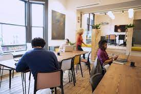 Co-working desk space at Wrap Flexible Workspace near Brighton Station