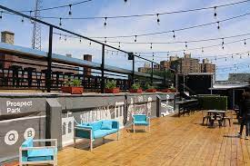 The roof terrace at BKLYN Commons Prospect Lefferts Gardens (PLG) - Flatbush - 495 Flatbush Ave Brooklyn, NY 11225