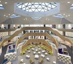 The impressive atrium workspace at Orega - Ingenuity House, Bickenhill Lane, Marston Green, Birmingham B37 7HQ