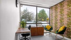Private serviced office with view of the landscaped gardens at Regus - Beacon House, Ibstone Road, High Wycombe HP14 3FE