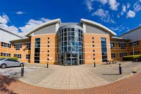 Wide external shot of Regus - Herald Way, East Midlands Airport, Castle Donington, Derby DE74 2TZ office property and the car park