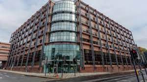 Shot taken from the street looking up at Regus - Tay House, 300 Bath Street, Glasgow G2 4JR