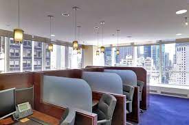 Coworking desk spaces for rent at Servcorp 1330 Avenue of the Americas NYC