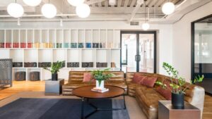 Shared workspace desks for lease at WeWork - 12 East 49th Street, New York, NY 10017