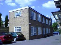 External shot of Wimbledon Village Business Centre - Thornton House, 39 Thornton Road, Southwest London SW19 4NQ showing car parking facilities