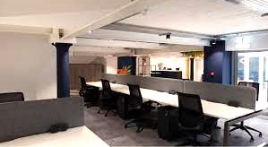 Open plan coworking desk spaces at York Hub - Popeshead Court Offices, Peter Lane, York, YO1 8SU