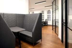 A collaboration space and meeting room at Metspace - 25 Gerrard Street, London, W1D 6JL
