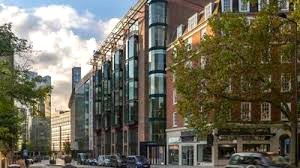 External shot of GPE - SIX - 6 St Andrew Street, Farringdon, EC4A 3AE on a sunny day.