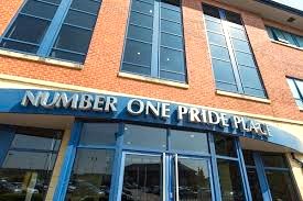 The entrance of Cubo - 1 Pride Place, Pride Park, Derby, Derbyshire, DE24 8QR