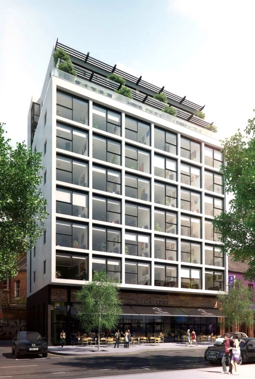 External shot of Hubflow - The Gallery Building, 65-69 Dublin Road, Belfast, BT2 7HG