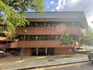Shot of Niddry Lodge, 51 Holland Street, Kensington, London, W8 7JB office property on a sunny day