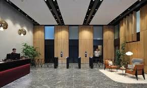 The large lobby at x+why, 1 Great Cumberland Place, London, W1H 7AL