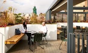 One of the terraces at x+why, Fivefields, 8-10 Grosvenor Gardens, London, SW1W 0DH