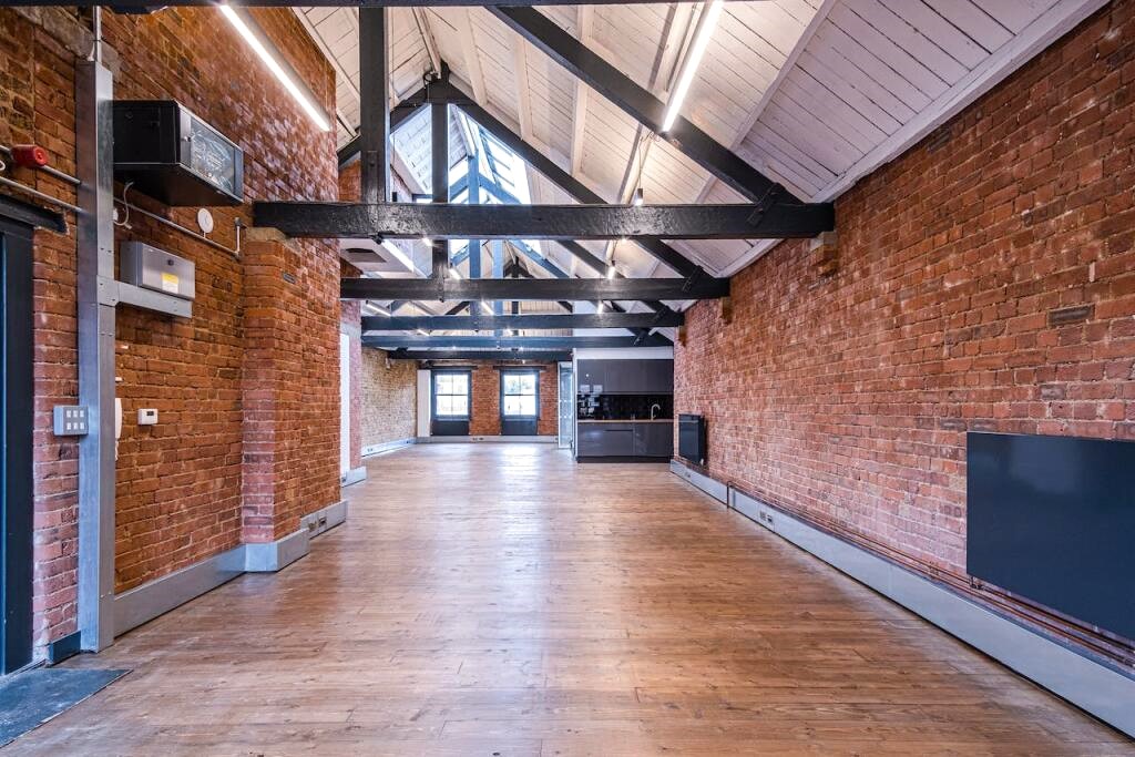 Office space with wooden flooring and vaulted ceilings at Sub800 - 20-22 Vestry Street, Shoreditch, London, N1 7RE