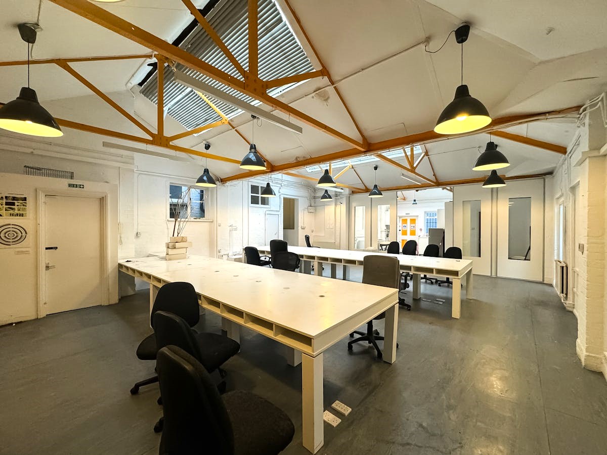 An office suite with vaulted ceilings at Sub800 - 47-51 Chalton Street, King's Cross, London NW1 1HY