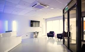 The reception area at LUx Offices - Victory House, Chobham Street, Luton LU1 3BS
