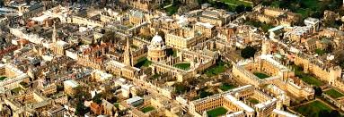 An aerial view of Oxford city centre and the University of Oxford